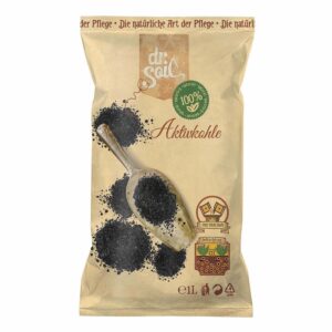 Dr.Soil Mix-your-own -  Aktivkohle für den Gartenbau (Biochar) im 1L Beutel